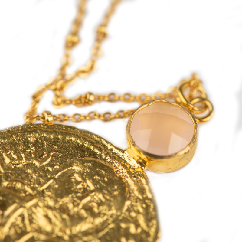 Byzantine Necklace - Rose Quartz
